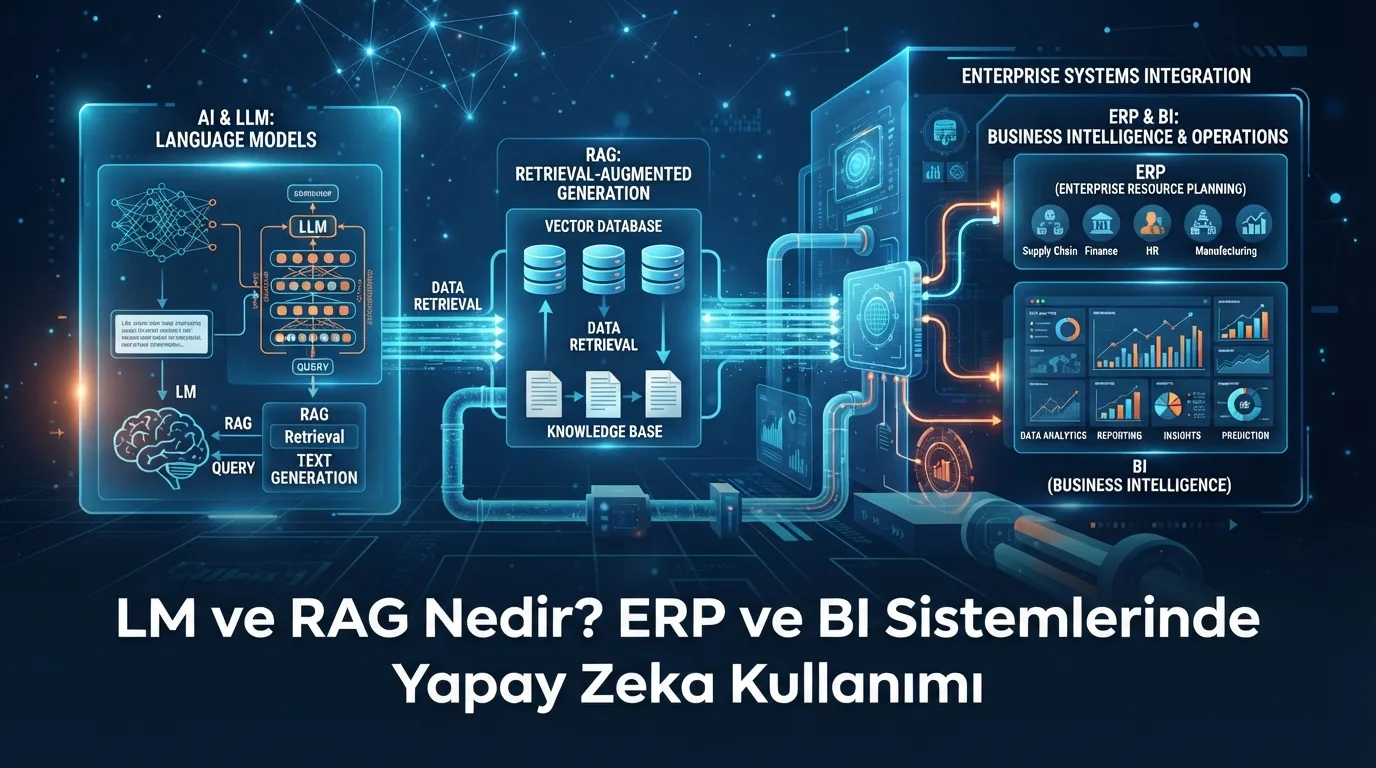 LLM ve RAG Nedir? ERP ve BI Sistemlerinde Yapay Zeka Kullanımı