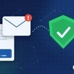 İş e-postası dolandırıcılığı (BEC): sahte fatura e-postası ve ödemeyi koruyan güvenlik kalkanı illüstrasyonu