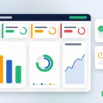 Power BI dashboard: satış ve operasyon KPI kartları ile çubuk, halka ve trend grafikleri