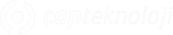 ÇAP Teknoloji logosu (beyaz)
